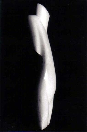Angel 2 Anhydrite Alabaster h. 25 cm 1985. Private Collection