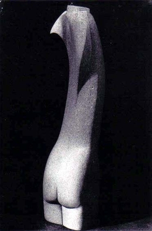 Angel 3,  Limestone H. 34 cm. 1985.  Private Collection