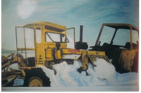 Arctic Junk. Acrylic on Canvas 40cmx80cm