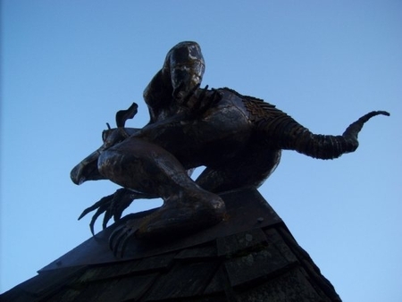 Grotesque on Hames house 2009 Steel...(public art / private property)