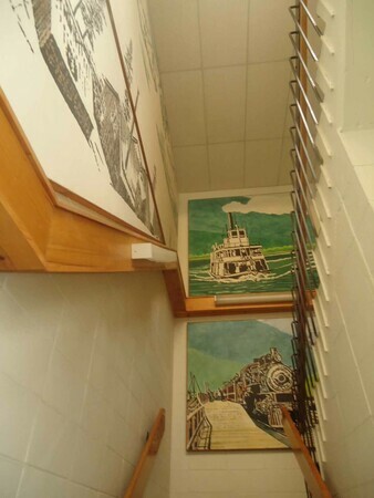 heritage mural 2  Stairs to the right..looking up