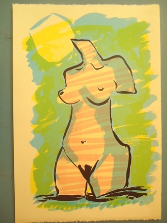 Figure series. Serigraph pring. ed. 24. water base ink. 1994.