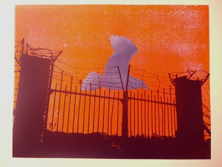 Exit. Serigraph print. ed.  14.  from the " Calgary series". 1976