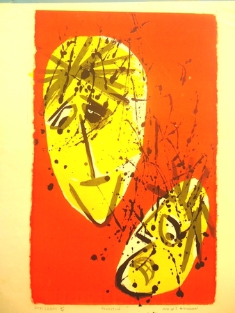 Revolution. Serigraph print. ed. 4  22" x 30".