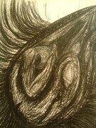 Figure. Charcoal on paper. 1990. 22" x30".