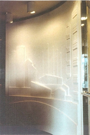 Re-fine-d Art Multi-media wall mural. Alberta Gas Ethylene.  Calgary office.  Office wall.