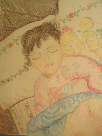 Julia. Pastel on paper. 22" x 30" 1990.