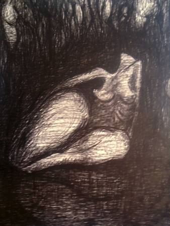Figure.  1980.  Charcoal on paper