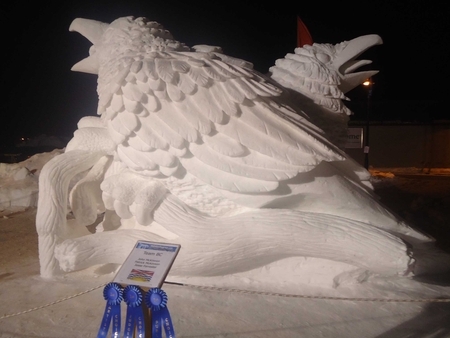 Ravens. Whitehorse int. 2012.   1st place,  jurys choice,artists choice, peoples choice. John, Patrick, Jesse.