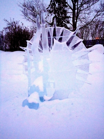 " The Fall of Icarus" Ice FSJ 2011. Silver. John ,Denis.