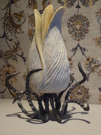 Dancing seed #2 Marble, Steel. H. 30cm. 2013
