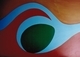 Composition # 4. fertility series. Acrylic on canvas. 24" x 36" 1978.