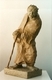 Old Man Walking. Paper Mache. h. 28 cm. 1994.  My Collection.