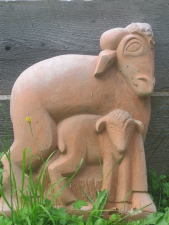 A day in the field   concrete cast limited edition from original stone h 26 "