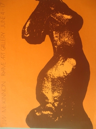 Poster for Exhibition of Bronze sculptures...Screenprint