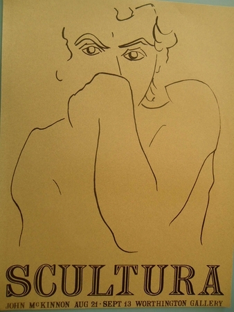 Sculpture exhibition  Screenprint. 1984.