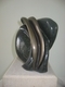 Seed Form. Serpentine, Bronze. Limestone